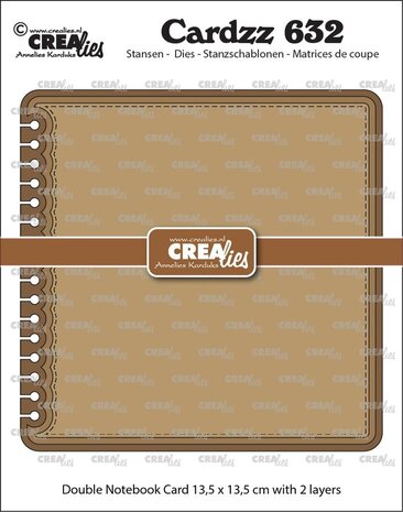 Crealies Cardzz Dies Dubbele Kaart Notebook (CLCZ632)