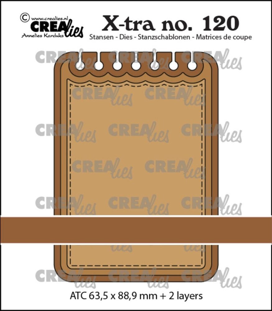 Crealies X-tra Dies ATC Notebook Horizontaal (CLX-tra120)