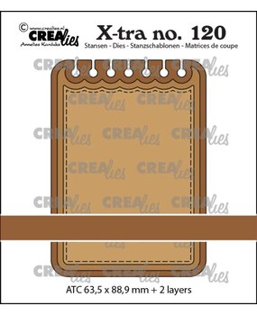 Crealies X-tra Dies ATC Notebook Horizontaal (CLX-tra120)