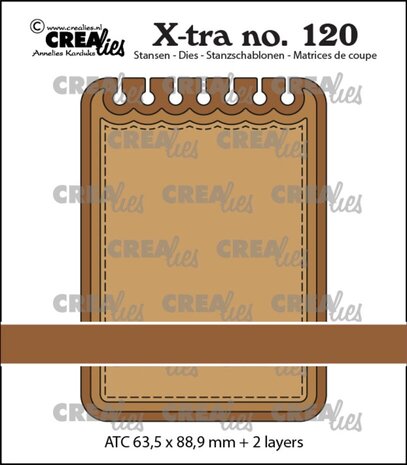 Crealies X-tra Dies ATC Notebook Horizontaal (CLX-tra120)
