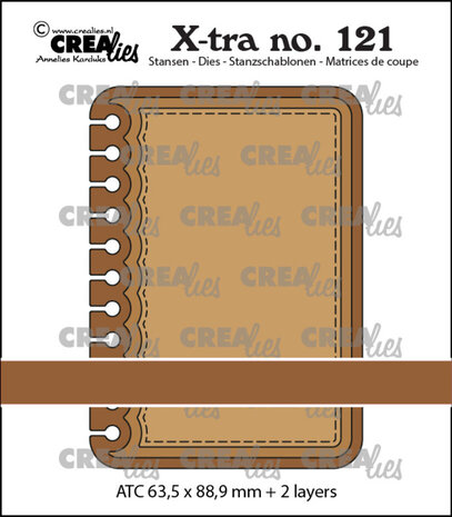 Crealies X-tra Dies ATC Notebook Verticaal (CLX-tra121)
