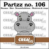Crealies Partzz Dies Nijlpaard (CLPartzz106)