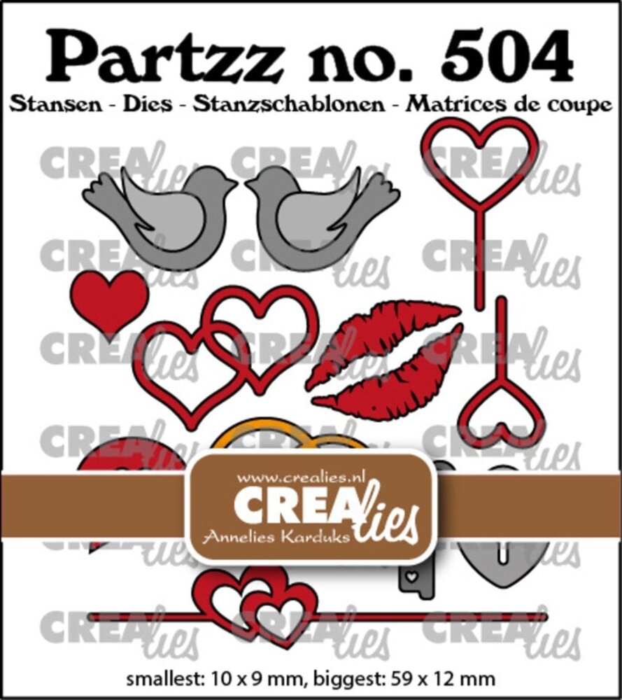 Crealies Partzz Dies Mini Love (CLPartzz504)