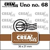 Crealies Uno Dies Postmark Middel (CLUno68)