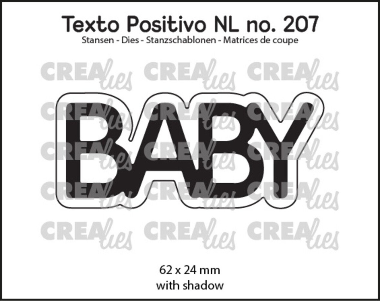 Crealies Texto Positivo Dies BABY (POSNL207) Crealies Texto Positivo Dies BABY (POSNL207)