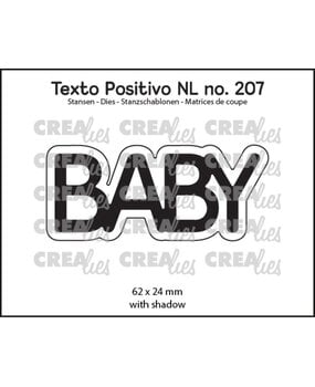 Crealies Texto Positivo Dies BABY (POSNL207)
