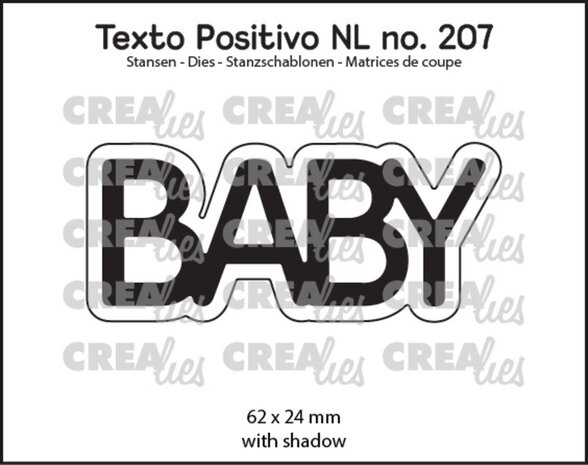 Crealies Texto Positivo Dies BABY (POSNL207) Crealies Texto Positivo Dies BABY (POSNL207)