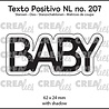 Crealies Texto Positivo Dies BABY (POSNL207) Crealies Texto Positivo Dies BABY (POSNL207)