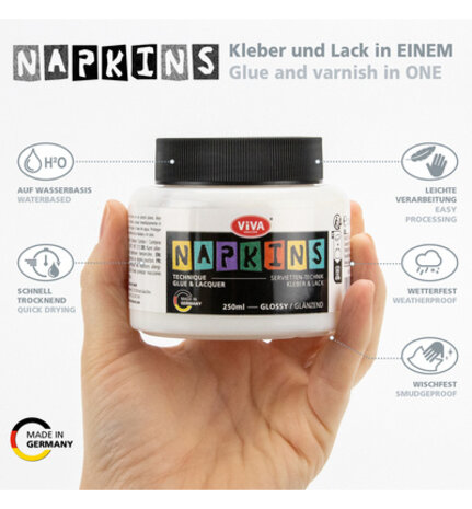 Viva Decor Napkins Glue & Lacquer (1121000124)