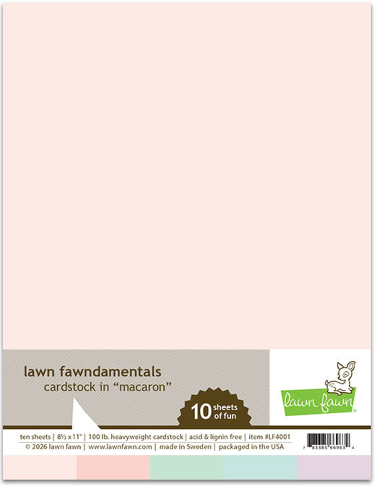 Lawn Fawn Macaron 8,5x11 Inch Cardstock (LF4001)