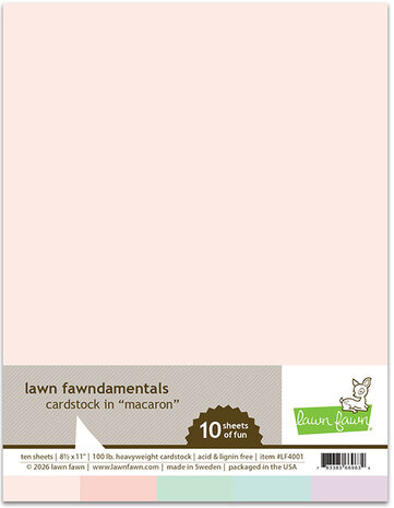 Lawn Fawn Macaron 8,5x11 Inch Cardstock (LF4001)