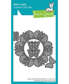 Lawn Fawn Magic Iris Butterfly Wreath Add-On Dies (LF4046)