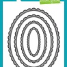 Lawn Fawn Stitched Scalloped Oval Stackables Dies (LF4050)