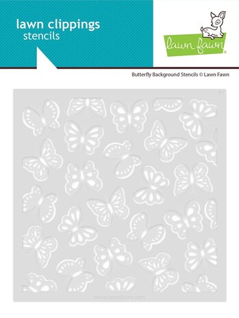 Lawn Fawn Butterfly Background Stencils (LF4053)