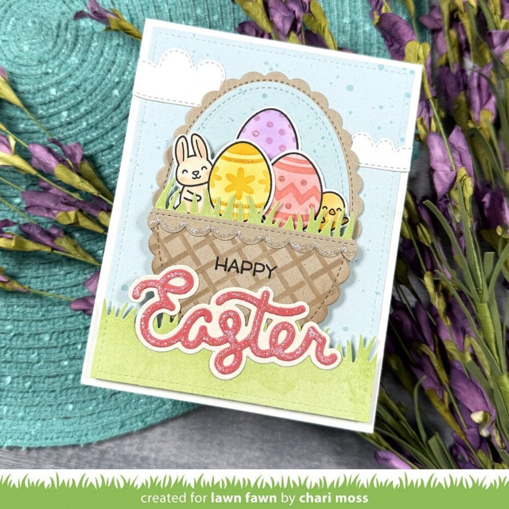 Lawn Fawn Basket Weave Stencils (LF4054)