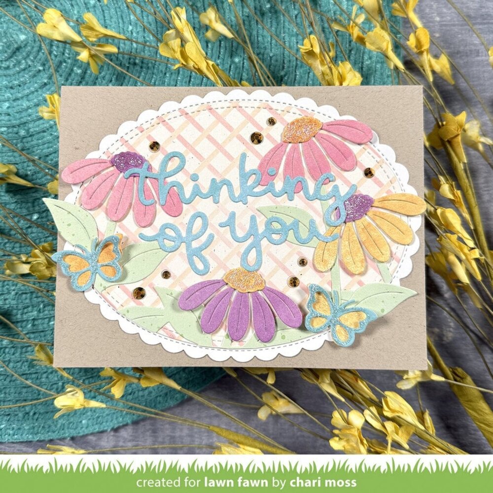 Lawn Fawn Basket Weave Stencils (LF4054)