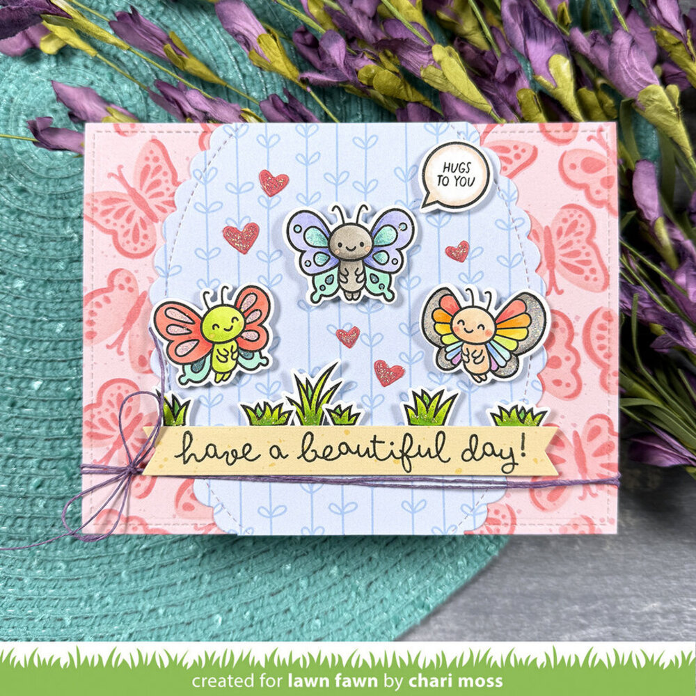 Lawn Fawn I Like Big Butterflies Clear Stamps (LF4024)