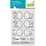Lawn Fawn Easter Eggs Stamp 'N Stencil (LF4028)