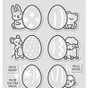 Lawn Fawn Easter Eggs Stamp 'N Stencil (LF4028)