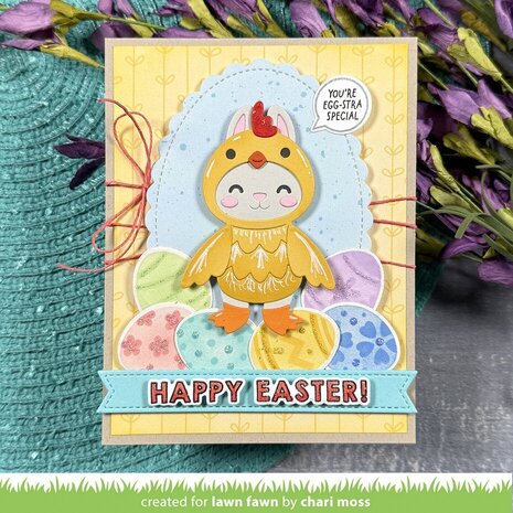 Lawn Fawn Easter Eggs Stamp 'N Stencil (LF4028)