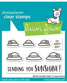 Lawn Fawn All The Garden Hats Clear Stamps (LF4034)