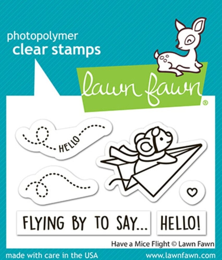 Lawn Fawn Have A Mice Flight Clear Stamps (LF4040)