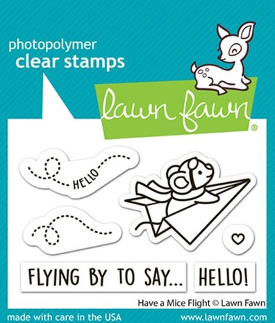 Lawn Fawn Have A Mice Flight Clear Stamps (LF4040)