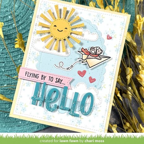 Lawn Fawn Have A Mice Flight Clear Stamps (LF4040)