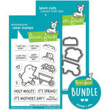 Lawn Fawn A Mole Lot Of Flowers Stamp & Die DUO (LF4032)