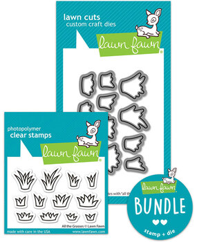 Lawn Fawn All The Grasses Stamp & Die DUO (LF4038)