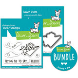 Lawn Fawn Have A Mice Flight Stamp & Die DUO (LF4041)