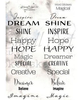 Maremi's Small Art Words Stickers A5 Magical