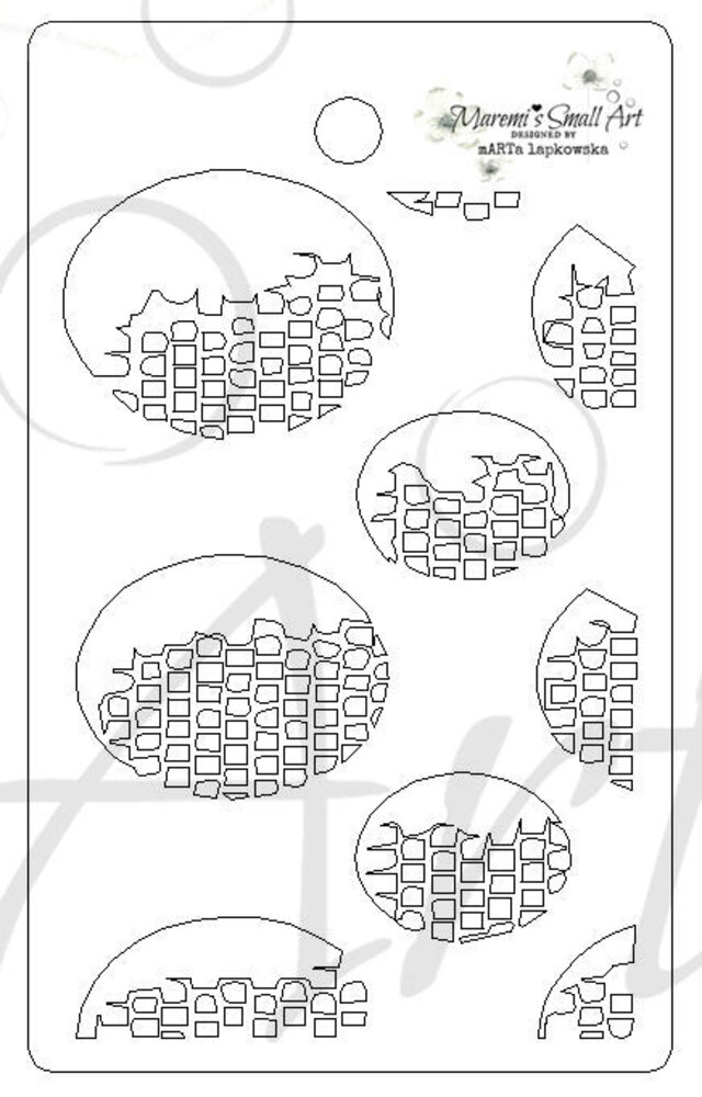 Maremi's Small Art Stencil Oval Windows