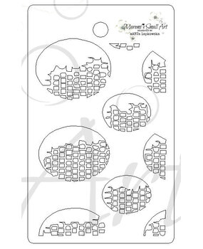 Maremi's Small Art Stencil Oval Windows