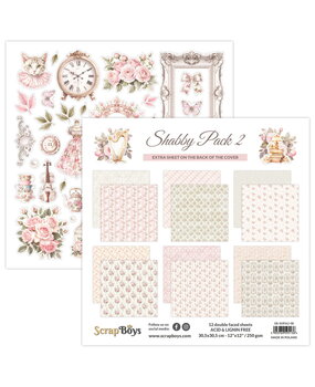 ScrapBoys PRE-ORDER Shabby Pack 2 12x12 Inch Paper Pad (SB-SHPA2-08) ScrapBoys PRE-ORDER Shabby Pack 2 12x12 Inch Paper Pad (SB-SHPA2-08)