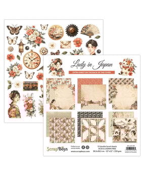 ScrapBoys Lady in Japan 12x12 Inch Paper Pad (SB-LAJA-08)