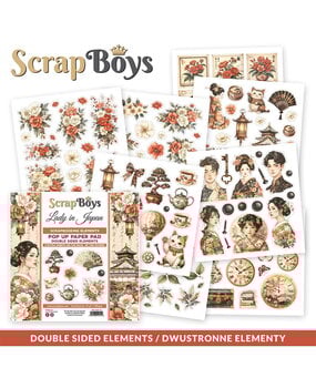ScrapBoys Lady in Japan 6x6 Inch Pop Up Paper Pad (SB-LAJA-11)