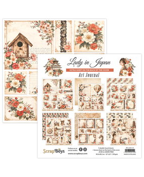 ScrapBoys PRE-ORDER Lady in Japan 12x12 Inch Art Journal (SB-LAJA-14)