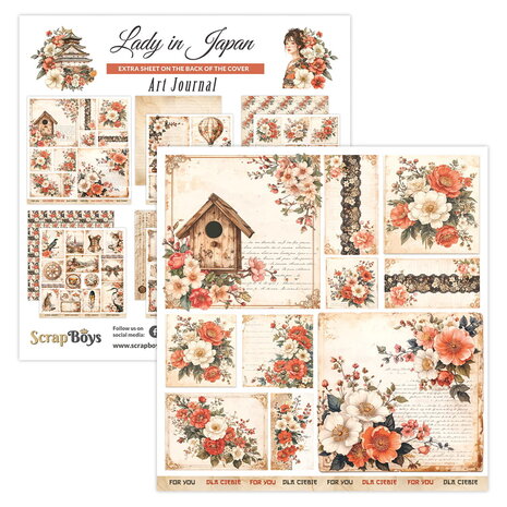 ScrapBoys PRE-ORDER Lady in Japan 12x12 Inch Art Journal (SB-LAJA-14)