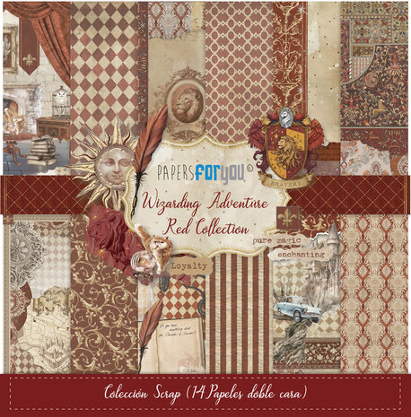 Papers For You Wizarding Adventure Red 12x12 Inch Paper Pack (PFY-15787)