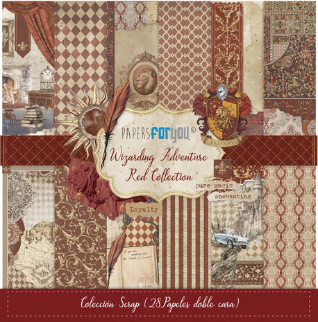 Papers For You Wizarding Adventure Red 6x6 Inch Paper Pack (PFY-15858)
