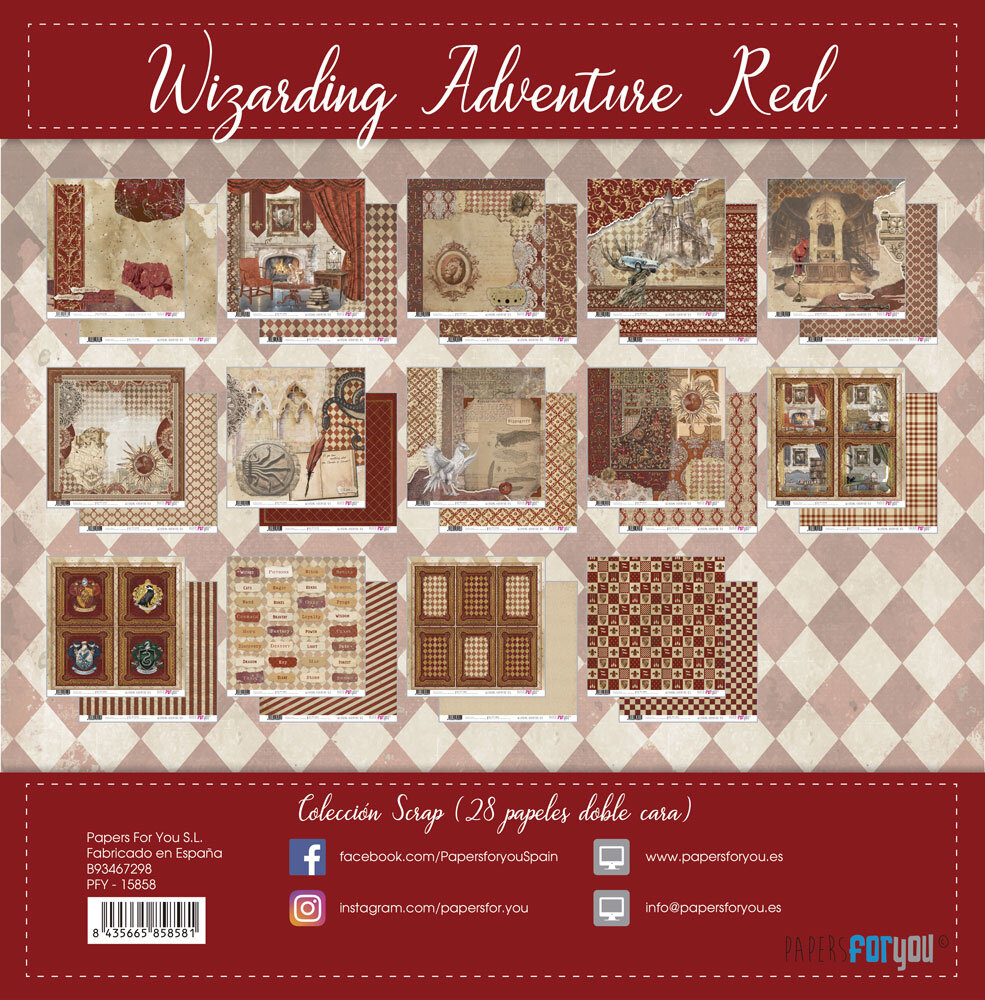 Papers For You Wizarding Adventure Red 6x6 Inch Paper Pack (PFY-15858)