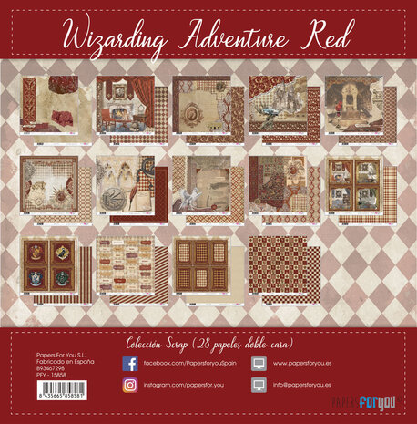 Papers For You Wizarding Adventure Red 6x6 Inch Paper Pack (PFY-15858)