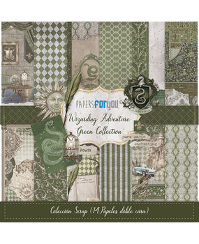 Papers For You Wizarding Adventure Green 8x8 Inch Paper Pack (PFY-15855)