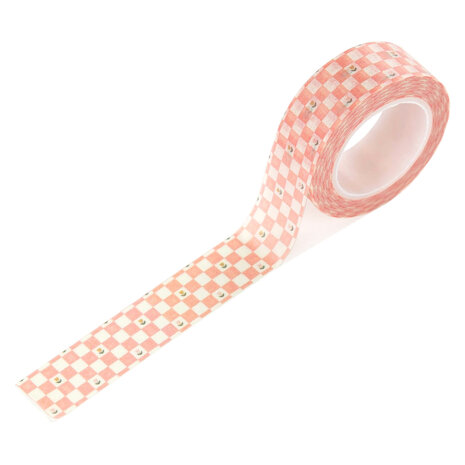 Carta Bella Silly Goose Washi Tape Pink Painted Checkboard (CBGOO488026) Carta Bella Silly Goose Washi Tape Pink Painted Checkboard (CBGOO488026)