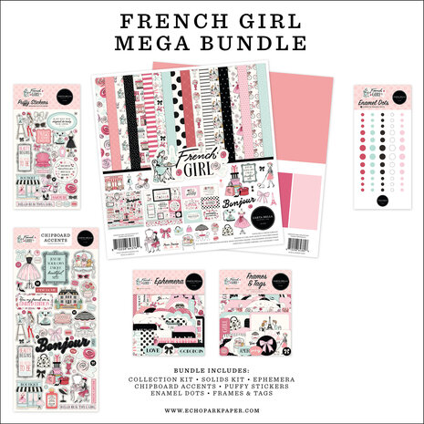 Carta Bella French Girl 12x12 Inch Mega Bundle (CBFG490050) Carta Bella French Girl 12x12 Inch Mega Bundle (CBFG490050)
