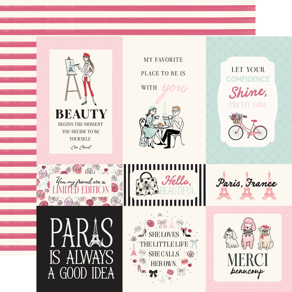 Carta Bella French Girl 12x12 Inch Collection Kit (CBFG490016) Carta Bella French Girl 12x12 Inch Collection Kit (CBFG490016)