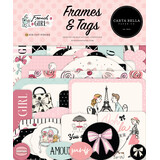 Carta Bella French Girl Ephemera Frames & Tags (CBFG490025)