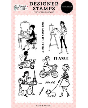 Carta Bella French Girl Clear Stamps My French Girl (CBFG490044) Carta Bella French Girl Clear Stamps My French Girl (CBFG490044)