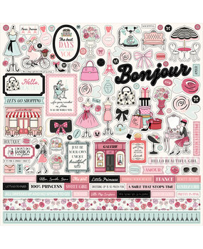 Carta Bella French Girl Element Sticker (CBFG490014) Carta Bella French Girl Element Sticker (CBFG490014)